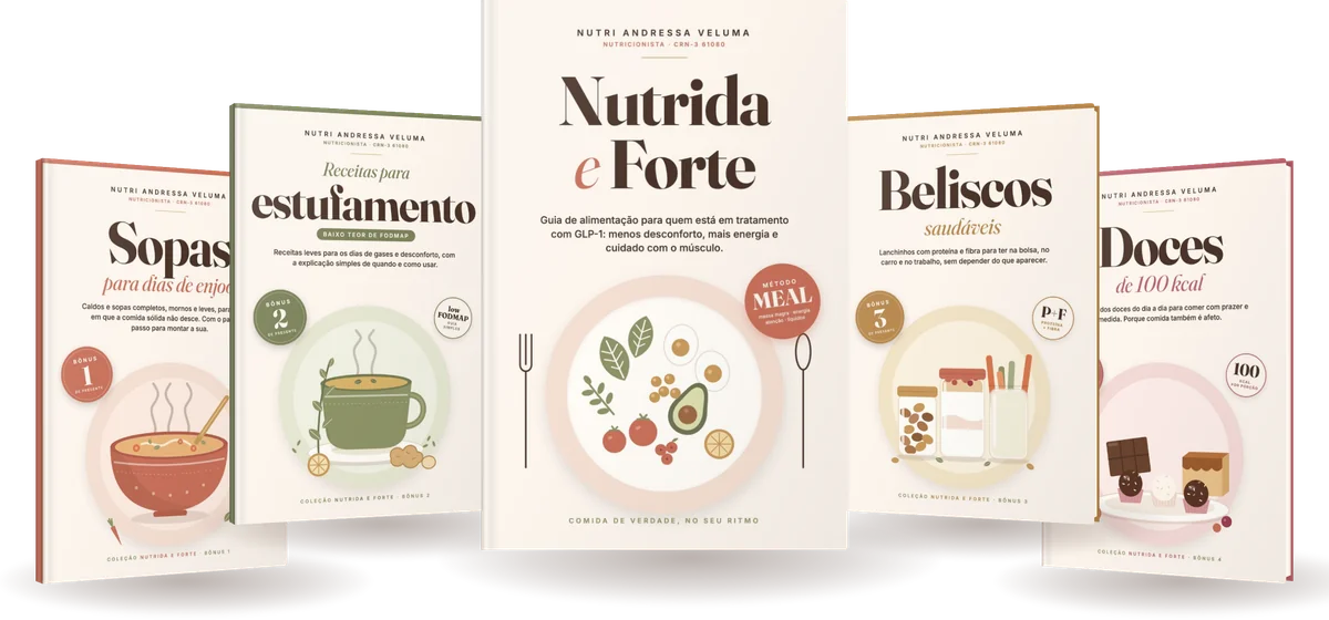 O guia Nutrida e Forte e os 4 bônus